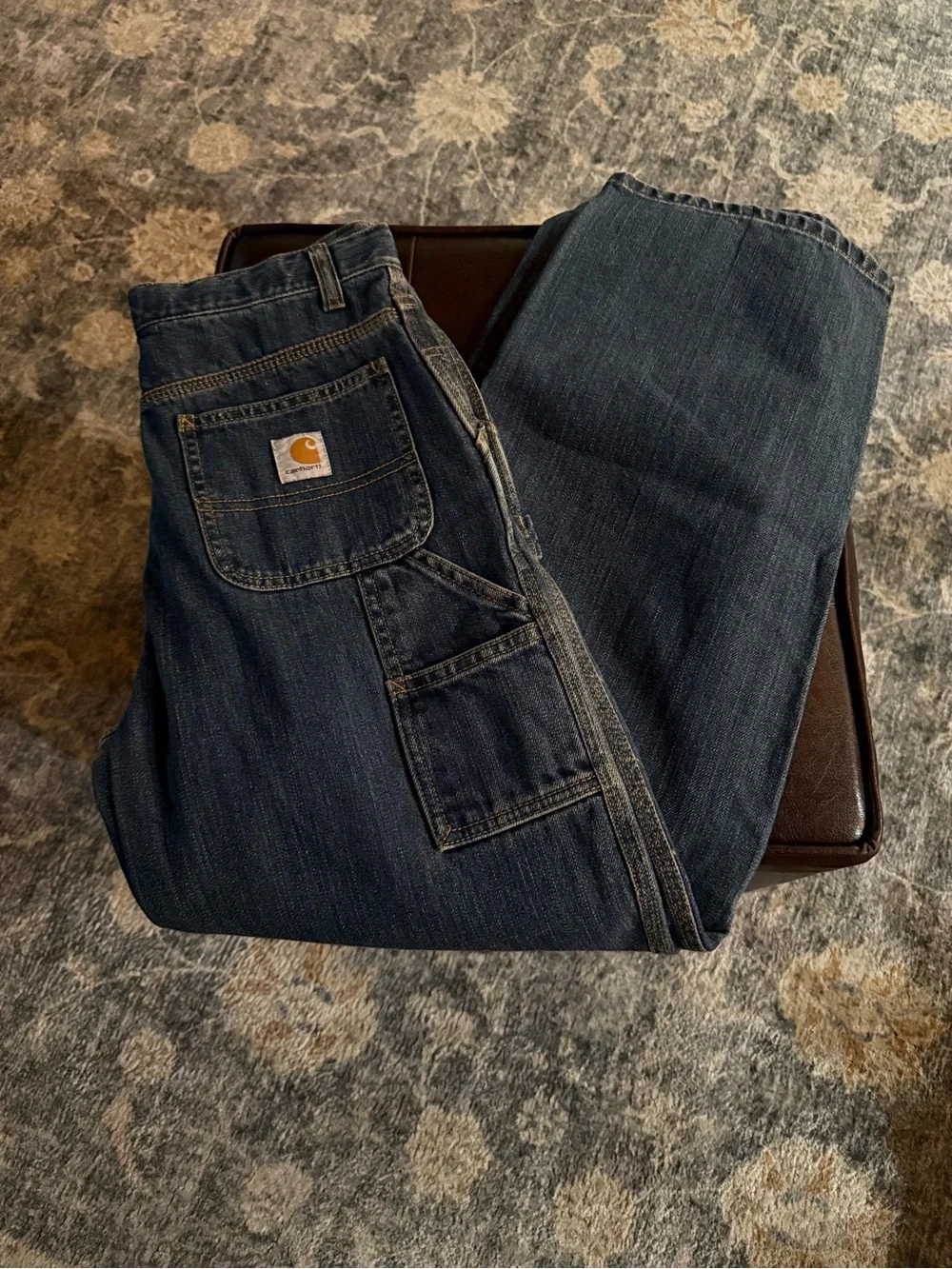 Carhartt Dark Blue Kids Carpenter Jeans